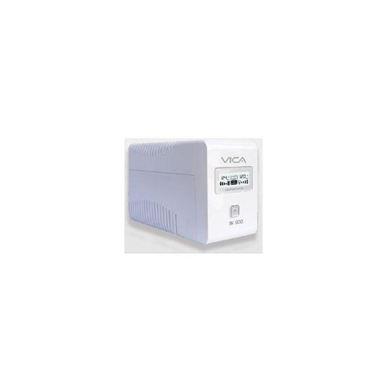 NO BREAK VICA 900VA/550W 8 TOMAS. 4 REG Y 4 RESP, REG Y SUP PANTALLA LCD NEGRO Y SOFTWARE 3 ANOS GARANTIA