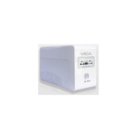 NO BREAK VICA 900VA/550W 8 TOMAS. 4 REG Y 4 RESP, REG Y SUP PANTALLA LCD NEGRO Y SOFTWARE 3 ANOS GARANTIA