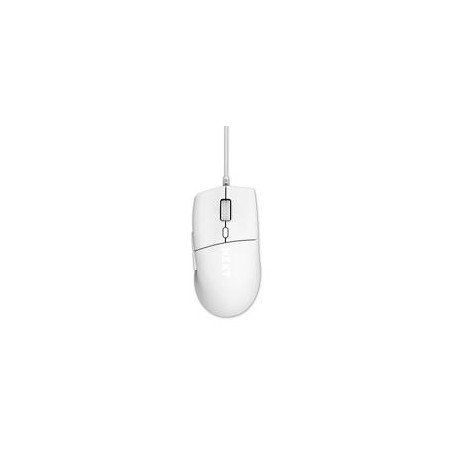 MOUSE GAMER NZXT LIFT 2 ERGO/BLANCO/ALAMBRICO/SENSOR PIXART PMW3395 / ERGONYMICO / 100 MILLONES DE CLICKS / 26,000 DPI /GAME