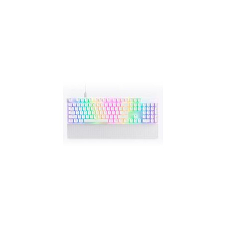 TECLADO MECANICO NZXT FUNCTION 2 / BLANCO / RGB / SWITCH YPTICO GATERON RED / REPOSA MUYECAS / INGLES /GAMER.