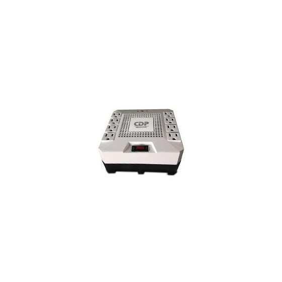 REGULADOR CDP 1800VA/1000W, 8 CONTACTOS, PROTECTOR RJ-45 Y RJ-11 SUPRESOR DE PICOS