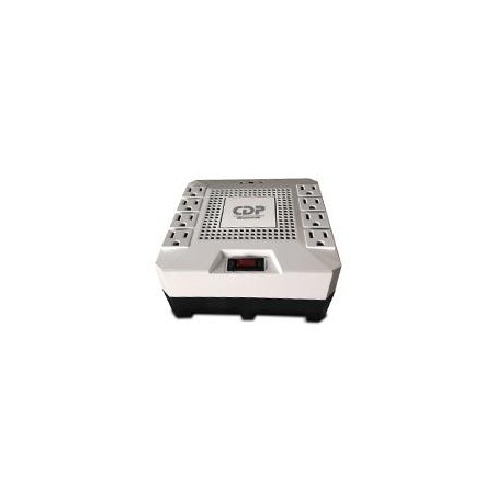 REGULADOR CDP 1800VA/1000W, 8 CONTACTOS, PROTECTOR RJ-45 Y RJ-11 SUPRESOR DE PICOS