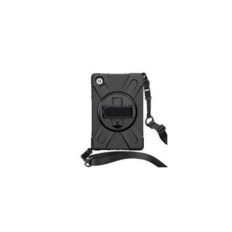 FUNDA BROBOTIX DE USO RUDO, CON CORREA Y GIRO 360 GRADOS, PARA LENOVO M10 HD2020 TB-X306X