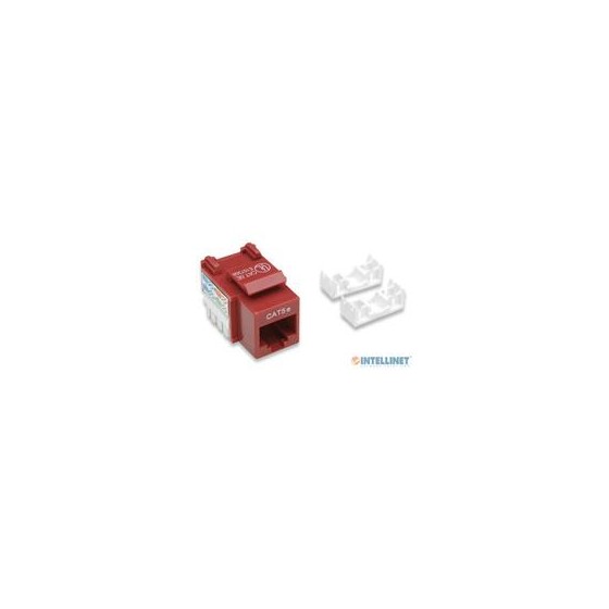 JACK,INTELLINET,210478, CAT 5E DE IMPACTO KEYSTONE ROJO