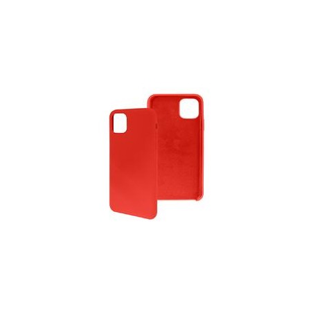 FUNDA GHIA DE SILICON COLOR ROJO CON MICA PARA IPHONE 11 PRO MAX