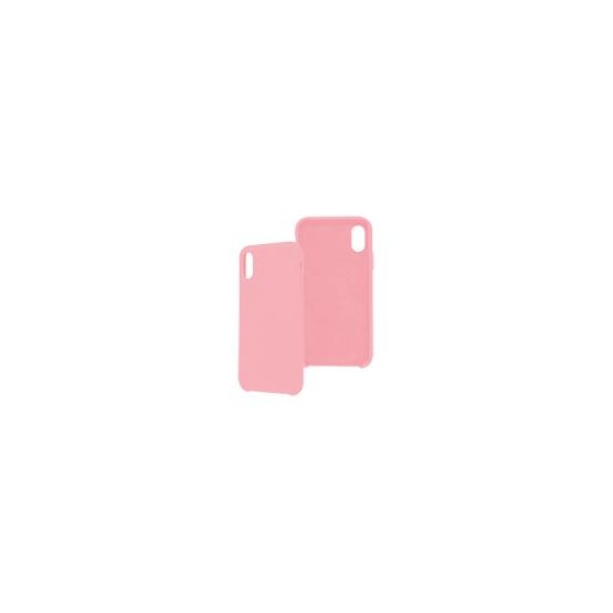 FUNDA GHIA DE SILICON COLOR ROSA CON MICA PARA IPHONE XS MAX