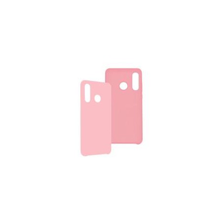 FUNDA GHIA DE SILICON COLOR ROSA CON MICA PARA HUAWEI P30 LITE