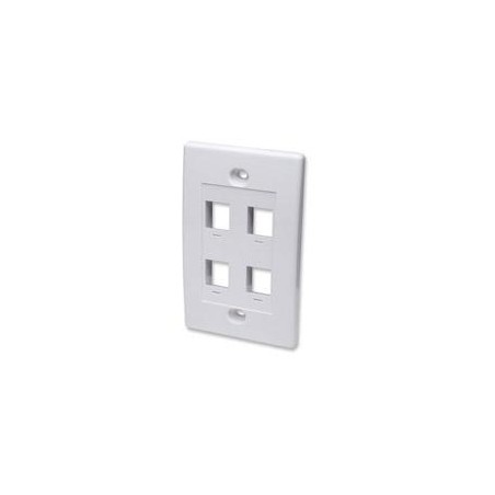 TAPA FACEPLATE, INTELLINET,163316, 4 PERFORACION BLANCO