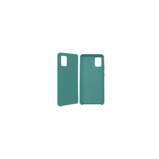 FUNDA GHIA DE SILICON COLOR VERDE CON MICA PARA SAMSUNG A51S