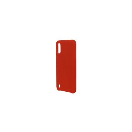 FUNDA GHIA DE SILICON COLOR ROJO CON MICA PARA SAMSUNG A01