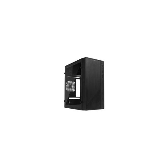 GABINETE ACTECK KIOTO GC220 / MICRO ATX SLIM / MICRO ATX, MINI ITX / FUENTE 500W / PANEL ACRILICO, METAL / NEGRO / AC-933063