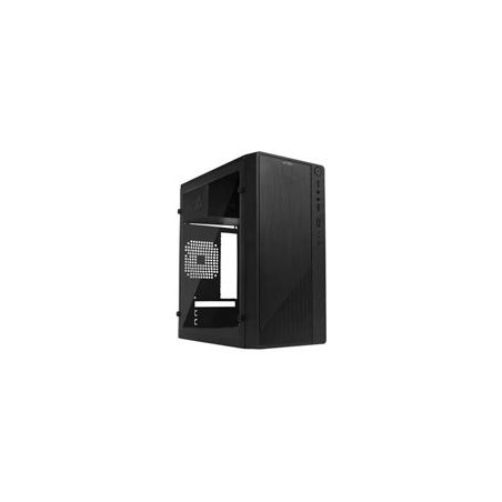 GABINETE ACTECK KIOTO GC220 / MICRO ATX SLIM / MICRO ATX, MINI ITX / FUENTE 500W / PANEL ACRILICO, METAL / NEGRO / AC-933063