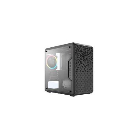 GABINETE COOLER MASTER MASTERBOX Q300L RAINBOW CON VENTANA RGB, MICRO-ATX, MICRO-ATX/MINI-ITX, USB 3.0, SIN FUENTE, NEGRO 