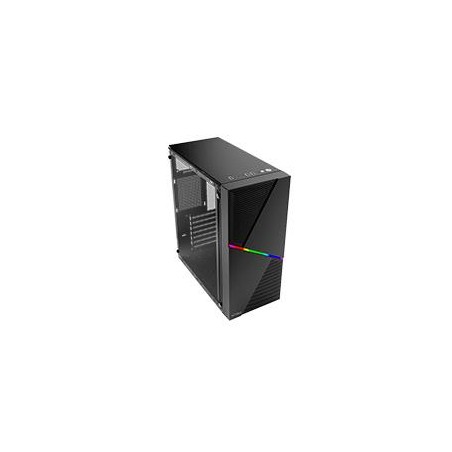 GABINETE ACTECK DRACO GM450 / MEDIA TORRE / ATX, MICRO ATX, MINI ITX / FUENTE 500W / PANEL CRISTAL TEMPLADO, METAL / NEGRO / A