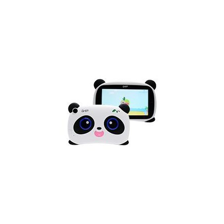 TABLET GHIA KIDS PANDA 7 PULGADAS/QUAD CORE/1GB/8GB/2CAM/WIFI/BLUETOOTH/2500mAh/ANDROID 8.1 GO EDITION / BLANCO CON NEGRO OJOS