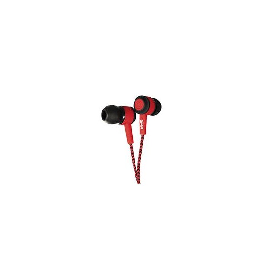 AUDIFONOS ALAMBRICOS GHIA COMET COLOR ROJO 3.5MM 1.2 METROS DE CABLE 3MW DE POTENCIA CON MANOS LIBRES