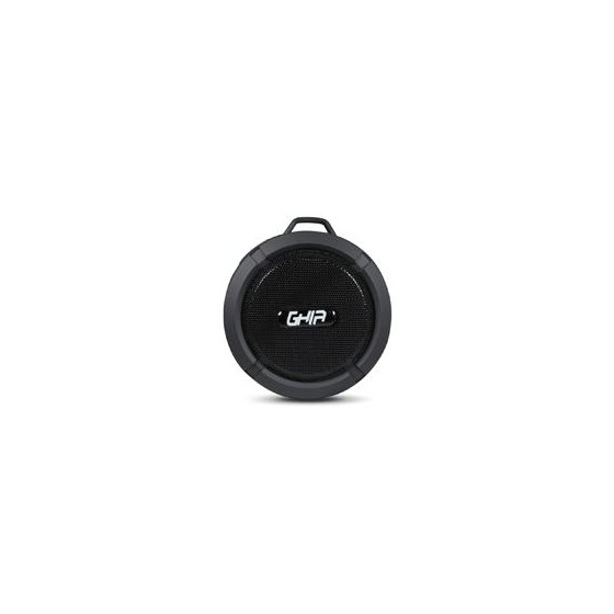 BOCINA BLUETOOTH STORM WATERPROOF GHIA NEGRA 3W RMS RADIO FM MICRO SD CARD