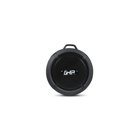 BOCINA BLUETOOTH STORM WATERPROOF GHIA NEGRA 3W RMS RADIO FM MICRO SD CARD