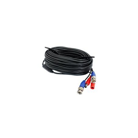 CABLE DE VIDEO Y ENERGIA DE 18 MTS GHIA // CABLE SIAMES //BNC MACHO/ 1 CONECTOR MACHO Y 1 CONECTOR HEMBRA DE ENERGIA