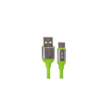 CABLE USB TIPO C GHIA 1M COLOR VERDE