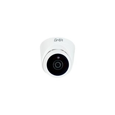 CAMARA GHIA TIPO DOMO 720P 4 EN 1 AHD/TVI/CVI/CVBS/ 1MP/LENTE DE 2.8MM/ IR 25MTS USO INTERIOR