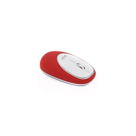 MOUSE ERGONOMICO DE MEMORY FOAM GHIA ROJO/BLANCO / INALAMBRICO/1000 DPI