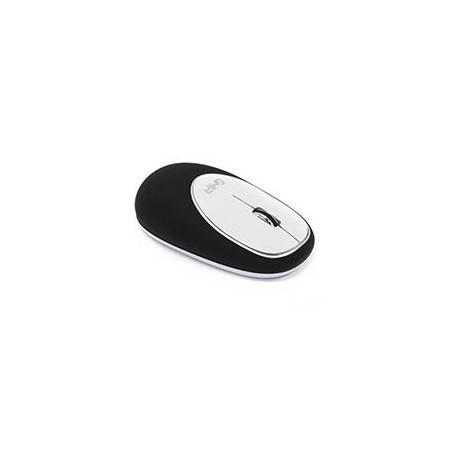 MOUSE ERGONOMICO DE MEMORY FOAM GHIA NEGRO/BLANCO / INALAMBRICO/1000 DPI