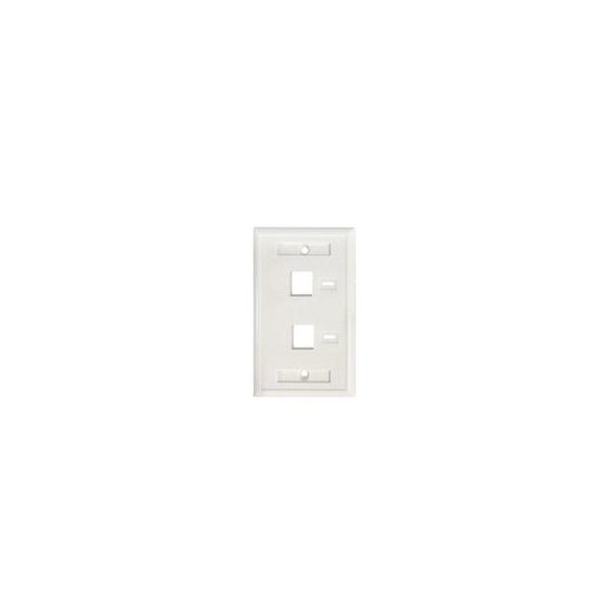 TAPA FACEPLATE , INTELLINET,772396,  BLANCO 2 PERF. ETIQUETA