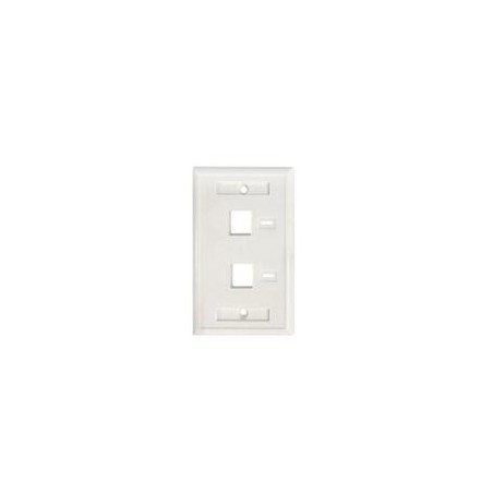 TAPA FACEPLATE , INTELLINET,772396,  BLANCO 2 PERF. ETIQUETA