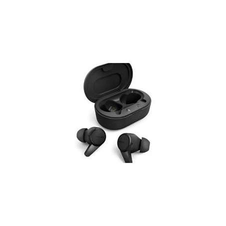 AUDIFONOS PHILIPS INALAMBRICOS / COLOR NEGRO / BLUETOOTH 5.2 / ESTUCHE DE CARGA USB-C PORTATIL / RESISTENTES A SALPICADURAS DE