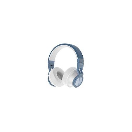 AUDIFONOS BACKDROP INALAMBRICOS DE DIADEMA BLUETOOTH - ALAMBRICOS COLOR BLANCO CON AZUL