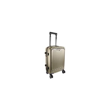 MALETA RIGIDA ROTACION 360 GRADOS EN RUEDAS CON TROLLEY PERFECT CHOICE AIRLY - GRIS