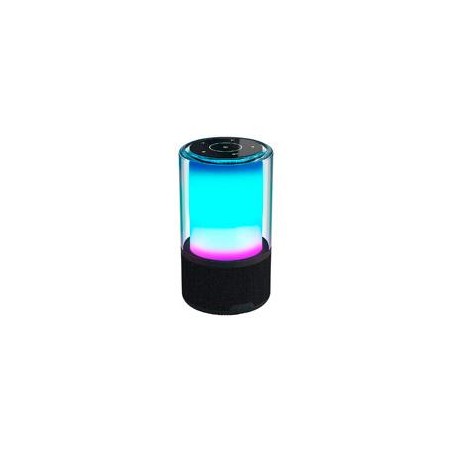 BOCINA ACTECK GLEE PURE AP70 / INALAMBRICA / BLUETOOTH - CONEXION TWS 3.5 MM / SONIDO ESTEREO / 20 W / ILUMINACION LED / SUBWO