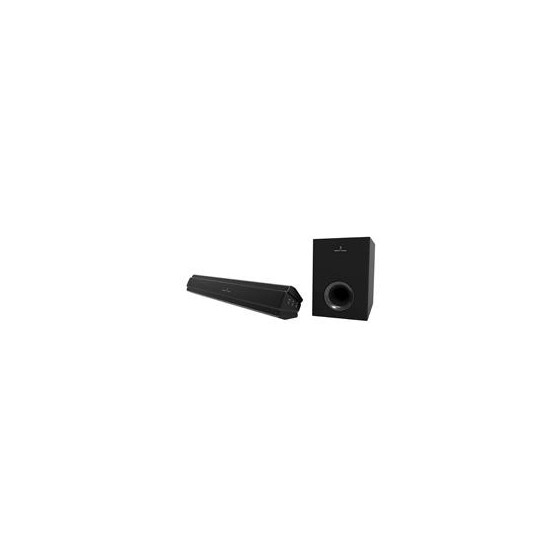 BARRA DE AUDIO BLUETOOTH SUBWOOFER DIGITAL 2.1 PERFECT CHOICE MINUETTO - NEGRO