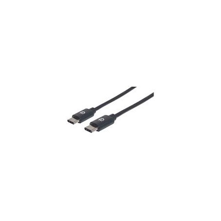 CABLE USB,MANHATTAN,354875,-C V2.0, C-C 2M NEGRO  60W, 480MB