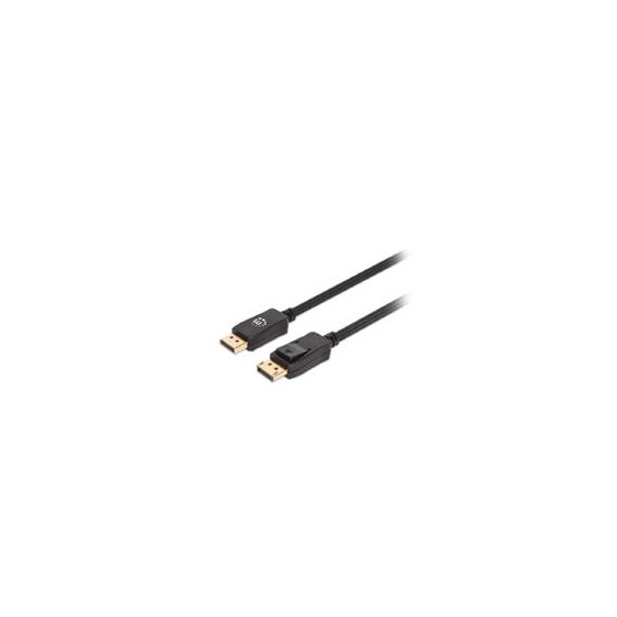 CABLE DISPLAYPORT,MANHATTAN,353625, V1.4 M-M 3.0M NEGRO 8K60HZ