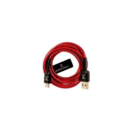 CABLE USB TIPO A A TIPO C CARGA RAPIDA PARA SMARTPHONE O TABLET 1.8 METROS PERFECT CHOICE