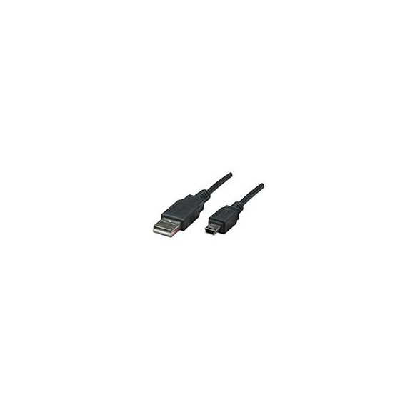 CABLE USB , MANHATTAN, 322638, V2.0 A-MINI B 0.9M NEGRO