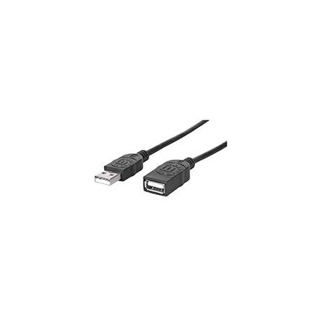 CABLE USB,MANHATTAN,338653, V2.0 EXT. TIPO A  1.8M NEGRO