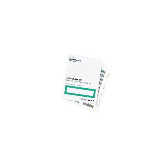 PAQUETE DE ETIQUETAS CON CODIGO DE BARRAS HP LTO-6 ULTRIUM RW