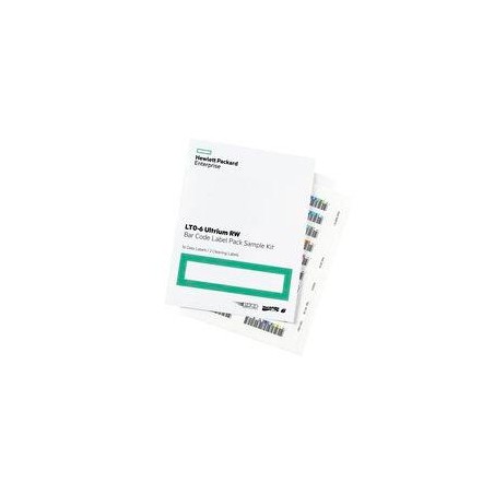 PAQUETE DE ETIQUETAS CON CODIGO DE BARRAS HP LTO-6 ULTRIUM RW