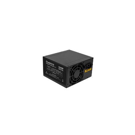 FUENTE DE PODER QUARONI DE 500W/ 24 PINES/ 2SATA/ FILTRO EMC/ 4 PIN P4 / COLOR NEGRO