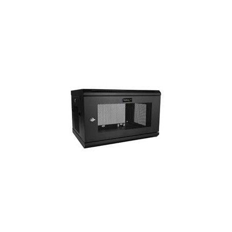 GABINETE RACK DE SERVIDORES 6U DE 19 PARA MONTAJE - CON PROFUNDIDAD AJUSTABLE DE 38CM/15 Y CIERRE DE SEGURIDAD - VENTILACION, 