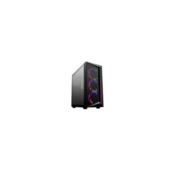 GABINETE COOLER MASTER CMP 510 /NEGRO / MIDI TOWER / ATX / 3 VENTILADORES ARGB INSTALADOS/ GAMER.