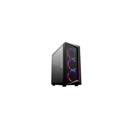 GABINETE COOLER MASTER CMP 510 /NEGRO / MIDI TOWER / ATX / 3 VENTILADORES ARGB INSTALADOS/ GAMER.