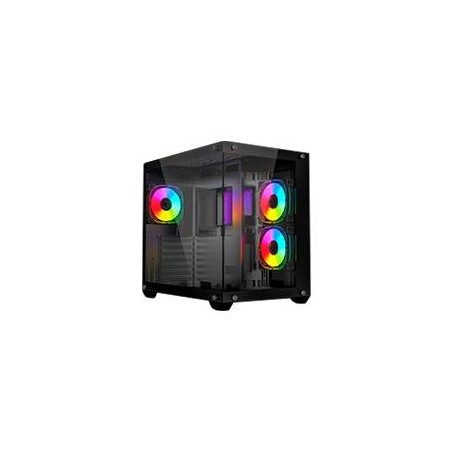 GABINETE OCELOT GAMING COLOR NEGRO, ATX, FRONTAL CRISTAL TEMPLADO, CRISTAL LATERAL , FILTRO POLVO MAGNETICO, ESPACIO PARA 8 VE