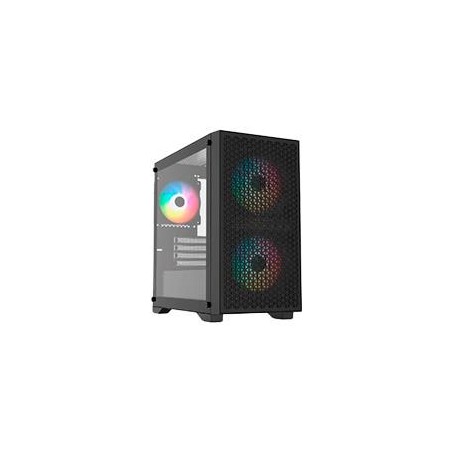 GABINETE GAMER BALAM RUSH CARBONO AIRCOOL 4000A / MINI TORRE / MINI ITX, MICRO ATX / PANELES REMOVIBLES CRISTAL TEMPLADO , MAL