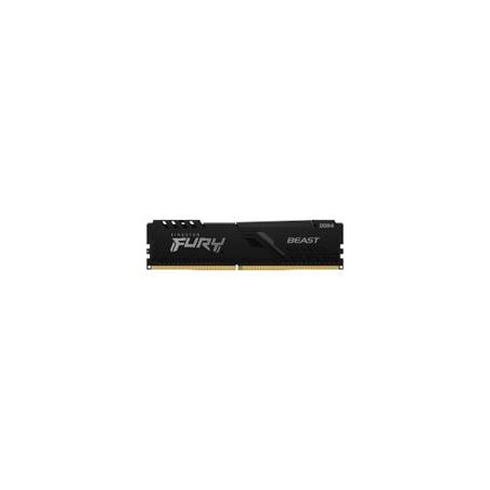 MEMORIA RAM KINGSTON DIMM DDR4 8GB 3600MT/S FURY BEAST BLACK XMP CL17 288PIN 1.35V C/DISIPADOR DE CALOR P/PC/GAMER/ALTO RENDIM