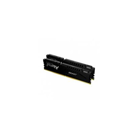 MEMORIA RAM KINGSTON DIMM DDR5 32GB (2X16GB) 6000MT/S FURY BEAST BLACK XMP CL40 288PIN 1.35V C/DISIPADOR DE CALOR P/PC/GAMER/A