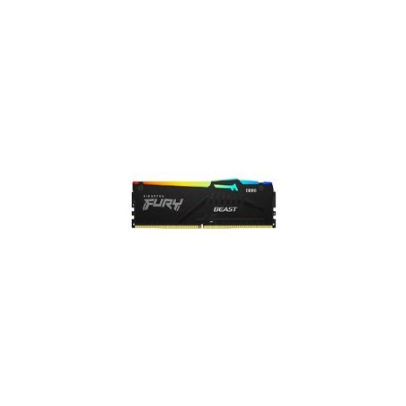 MEMORIA RAM KINGSTON FURY BEAST DDR5 BLACK 16GB 6000MHZ CL40 RGB KF560C40BBA-16